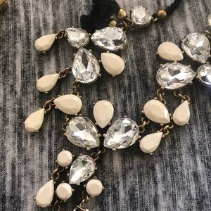 3 J crew Necklaces-gold and crystal Rhinestones